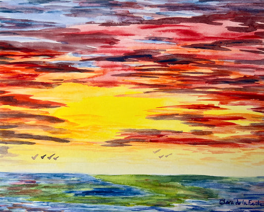Fire Sky Art Print