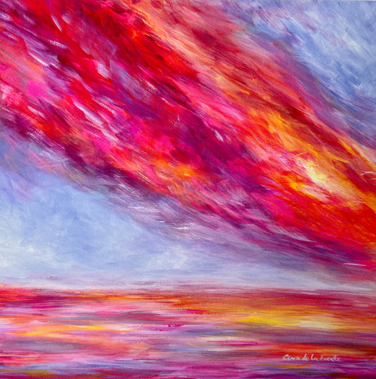 Flame Clouds Art Print