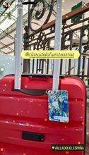 Load image into Gallery viewer, Fire Luggage Art Tag