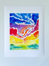 Load image into Gallery viewer, Bubble Clouds Art Print