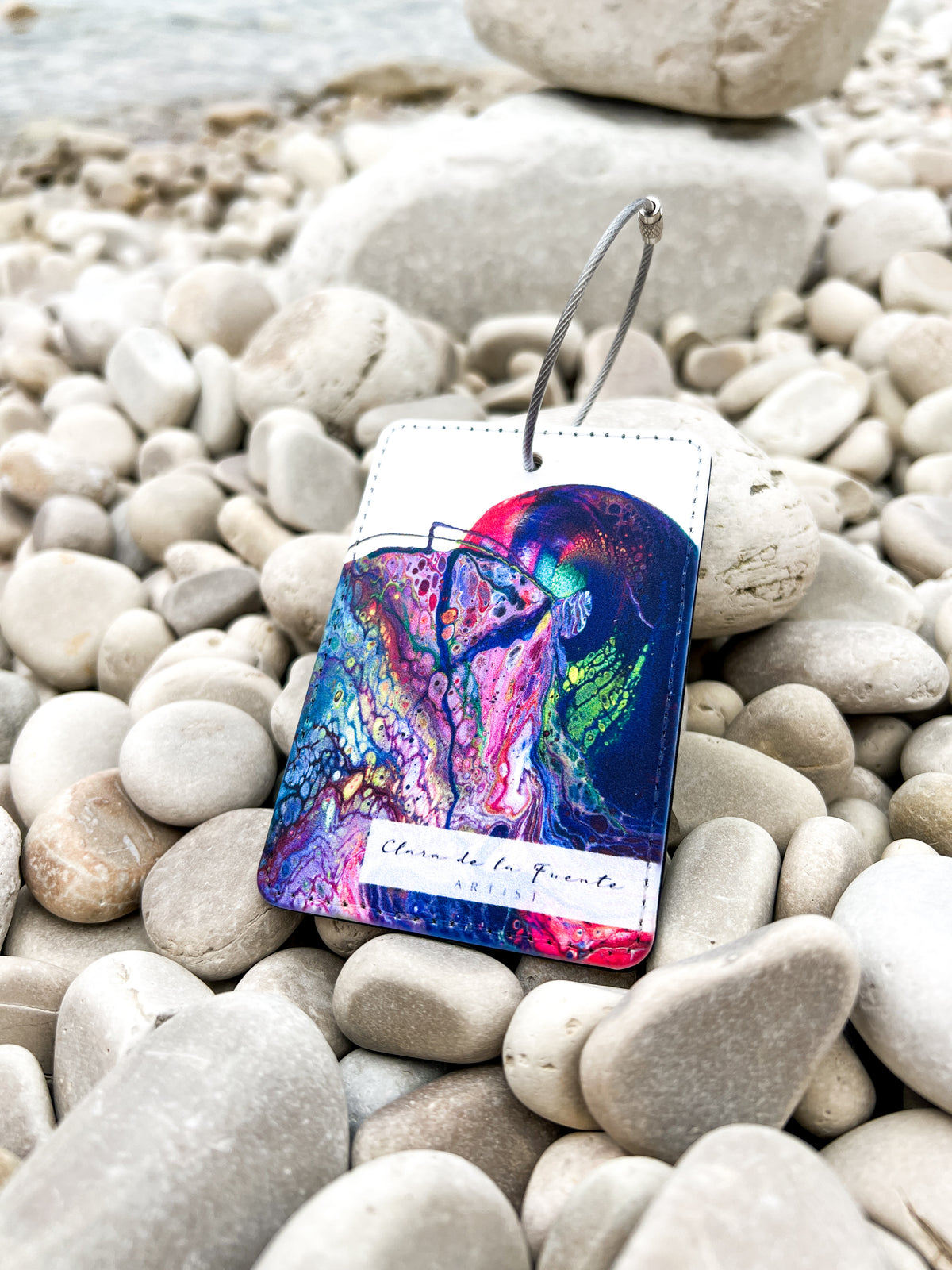 The Kiss Luggage Art Tag
