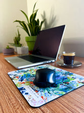 Load image into Gallery viewer, Butterflies Mouse in an office workspace