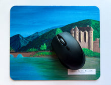Load image into Gallery viewer, Scotland mousepad inspired in Scottish Eilean Donan castle 

