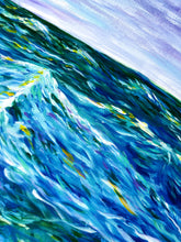 Load image into Gallery viewer, Close up of seascape art print of West Beach in Indiana Dunes National Park during female solo trip