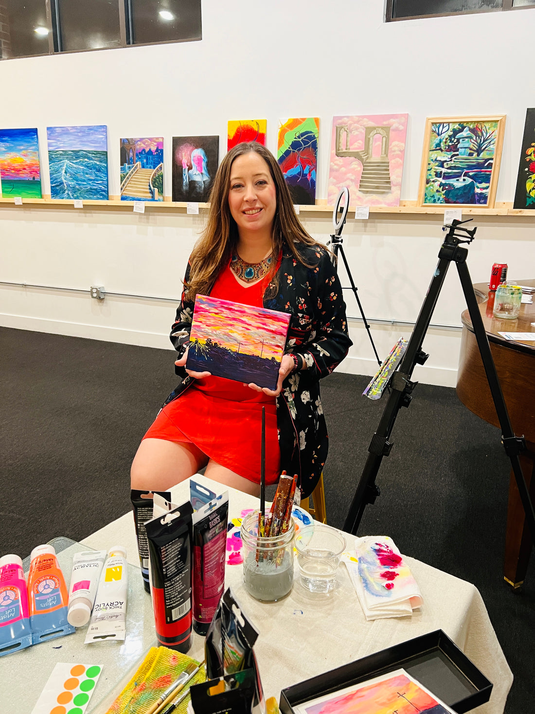 The winner of the live painting is…