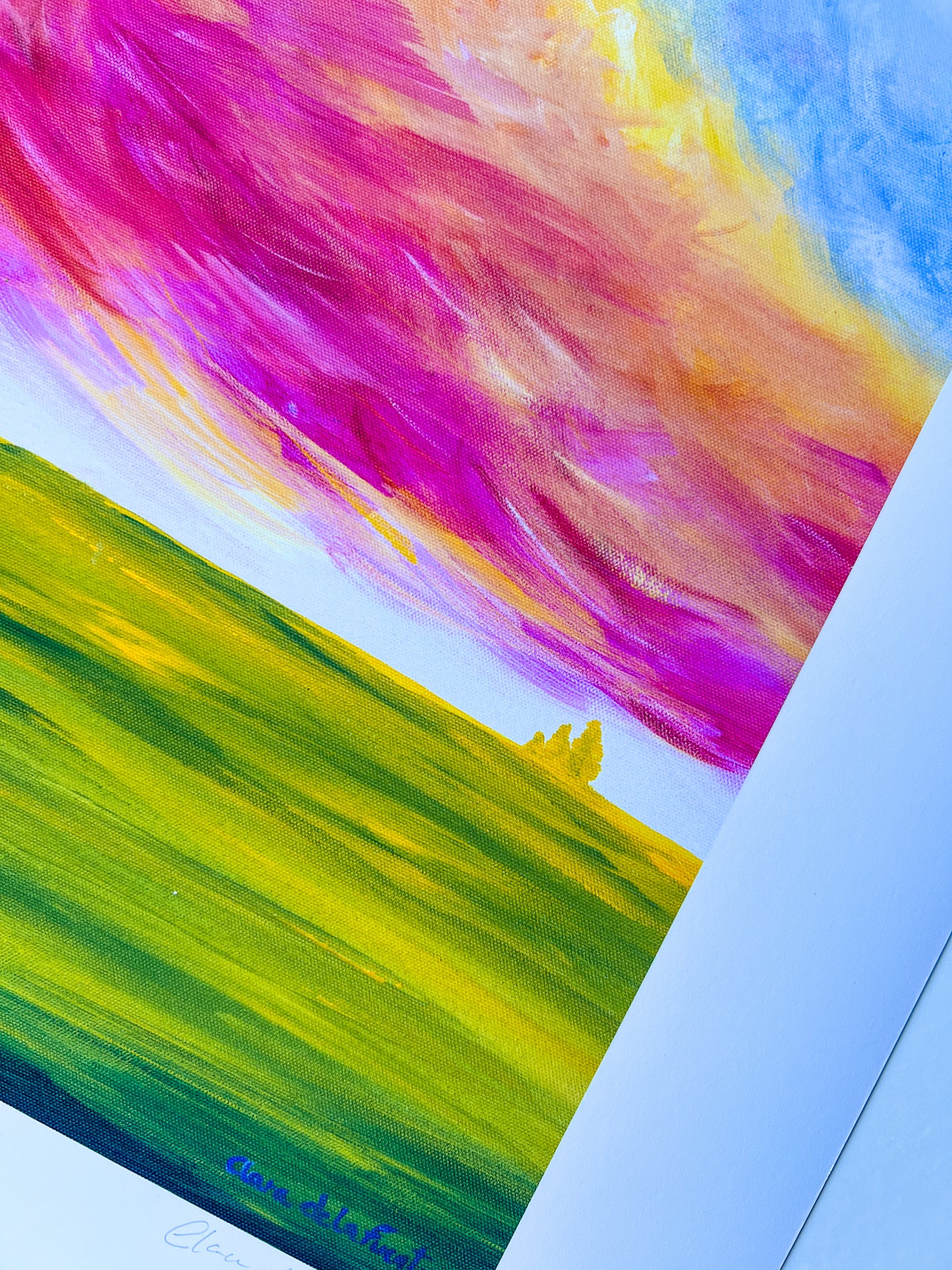Sunrise in the  Fields Art Print