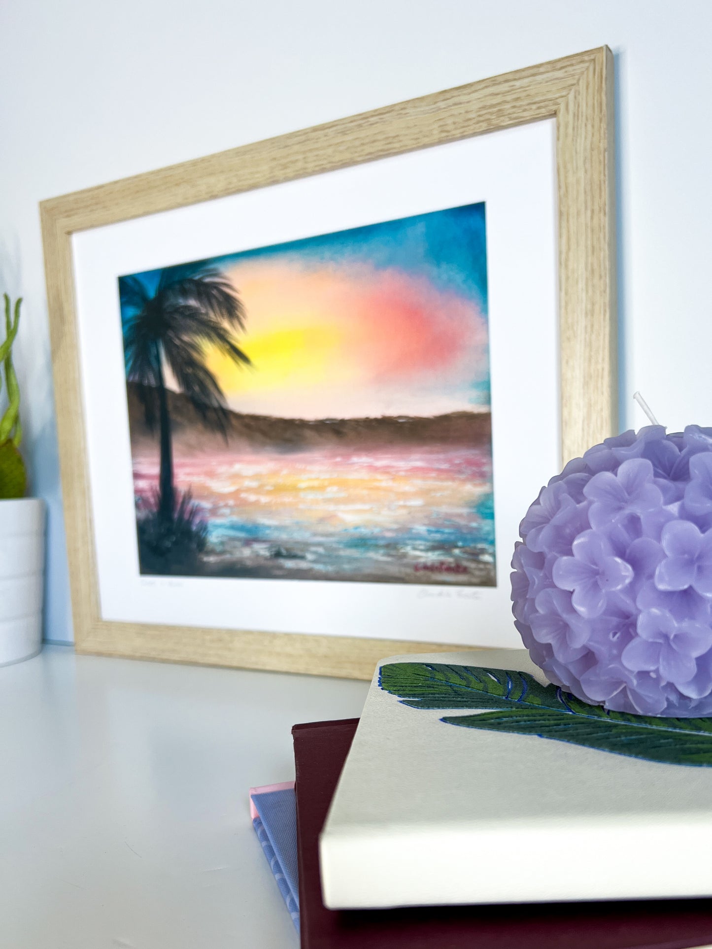 Sunset in Hawaii Art Print