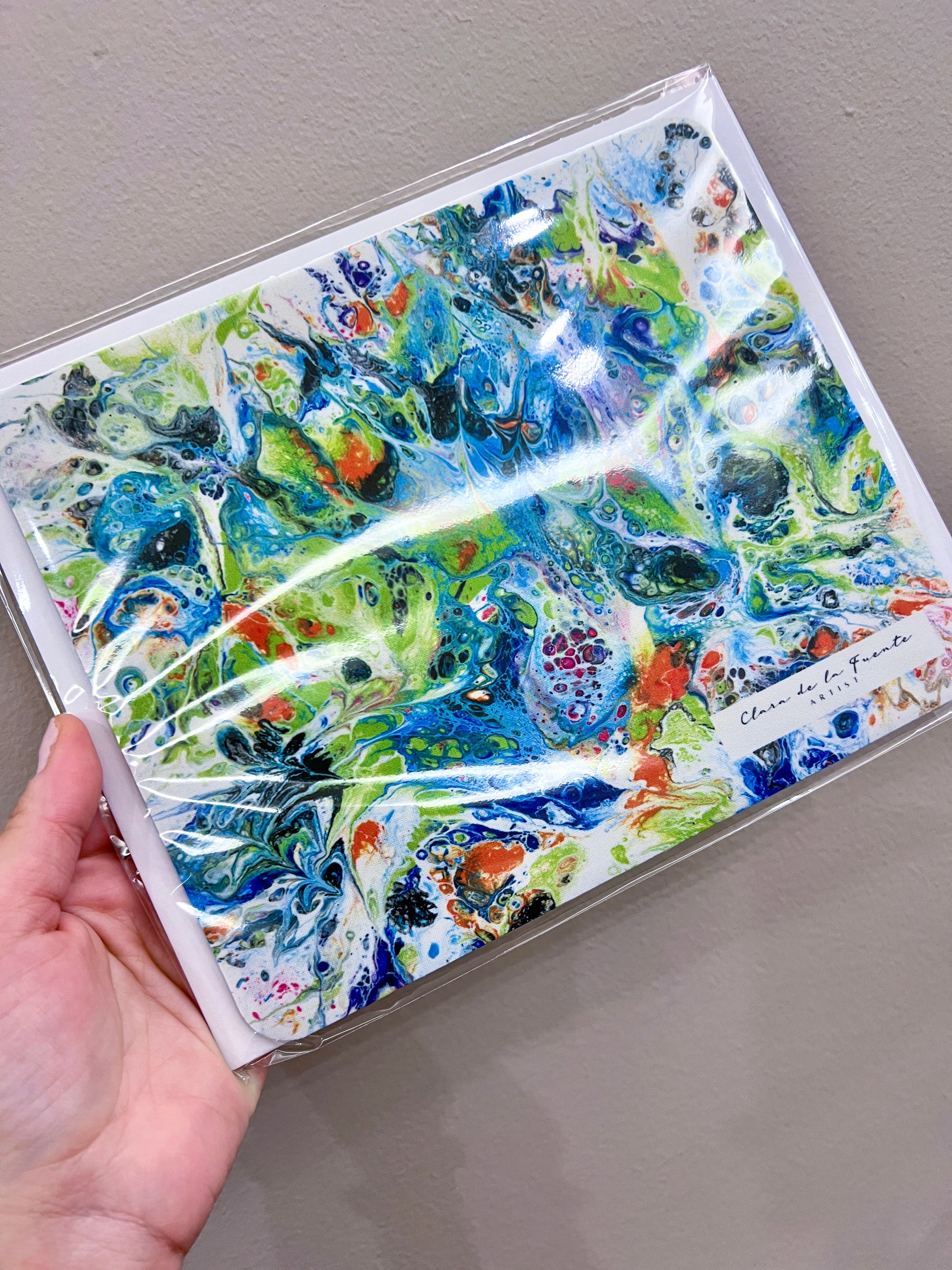 Butterflies art mousepad packaged 