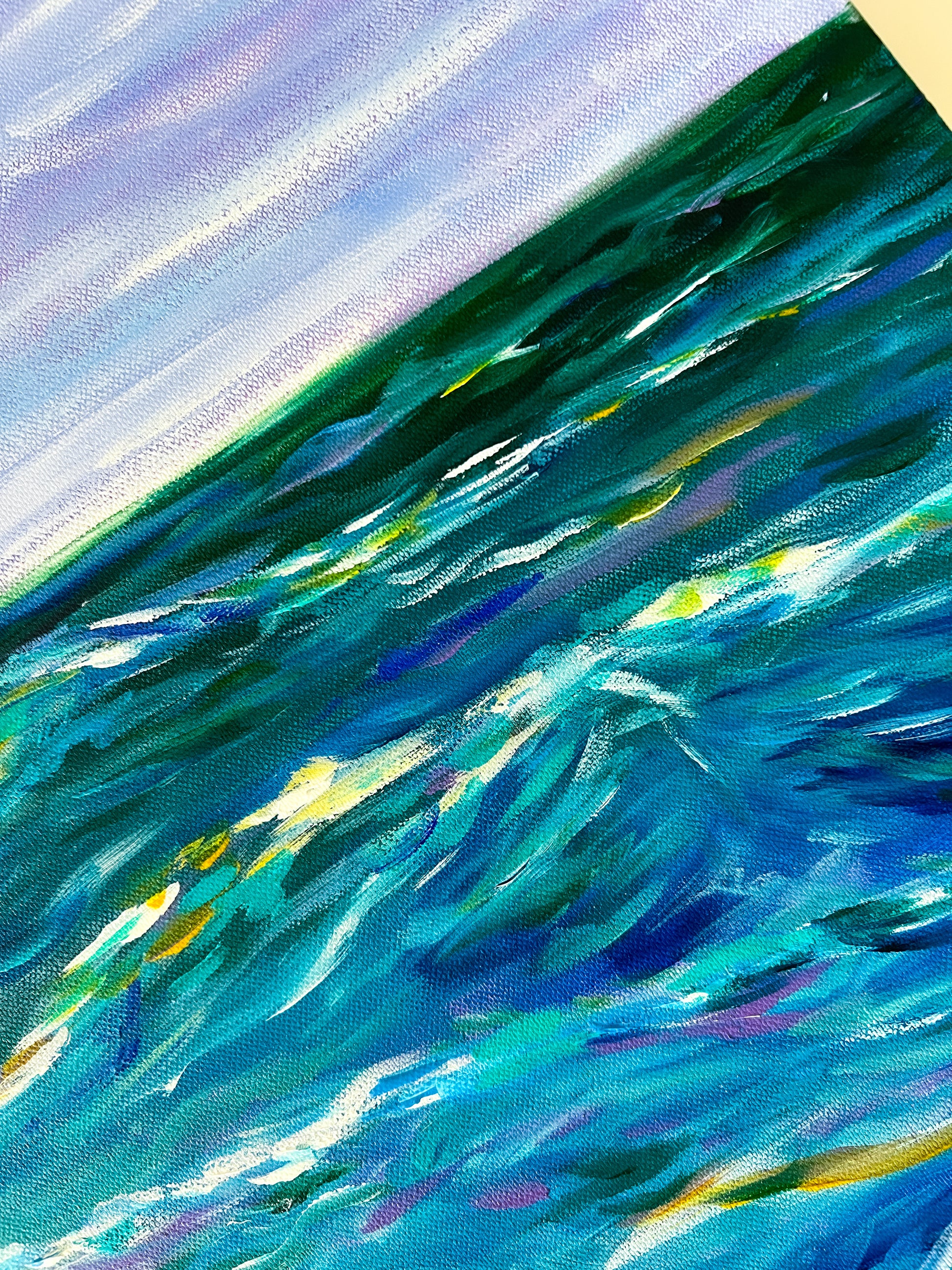 Detail of waves for west beach