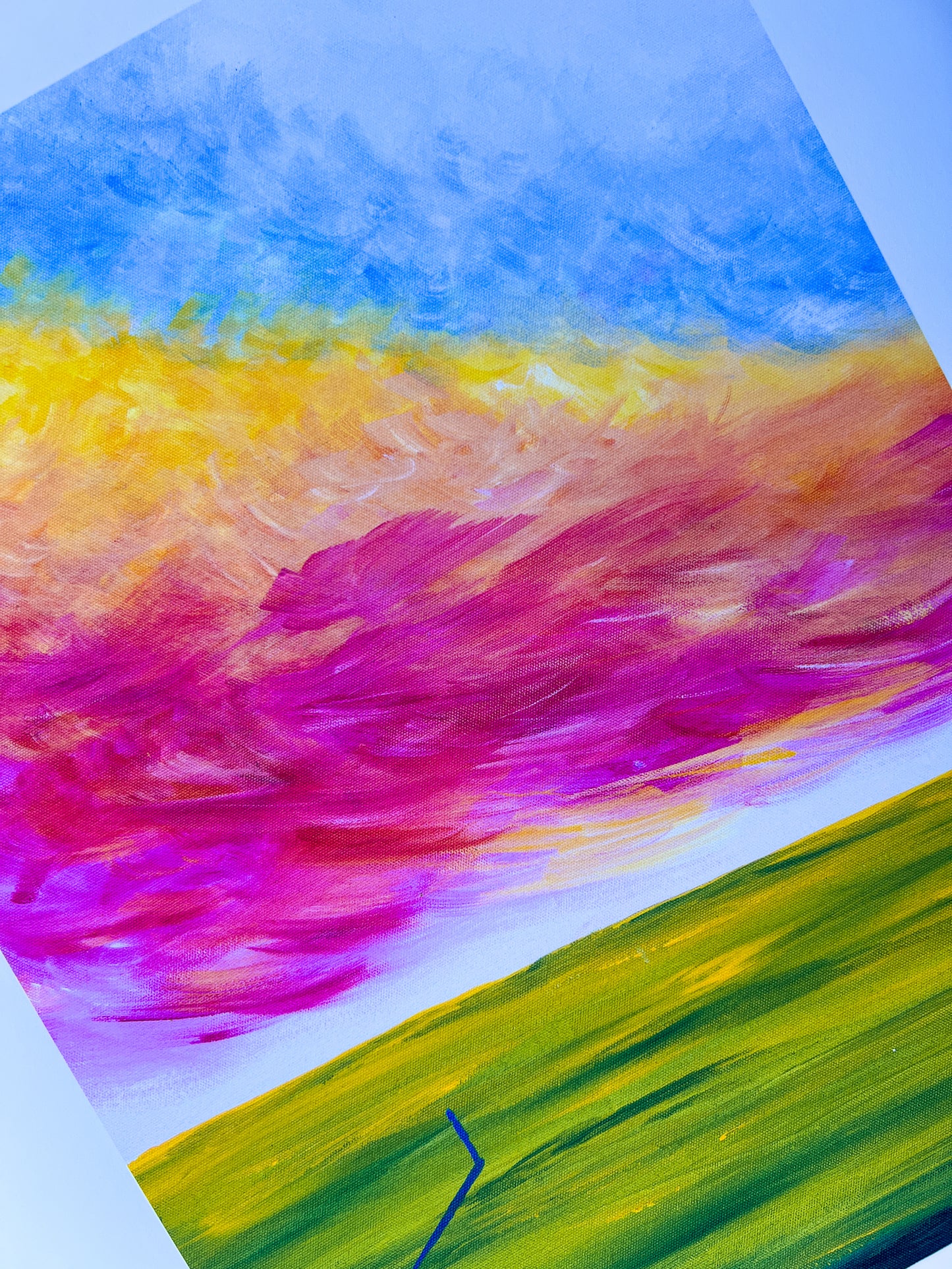 Sunrise in the  Fields Art Print