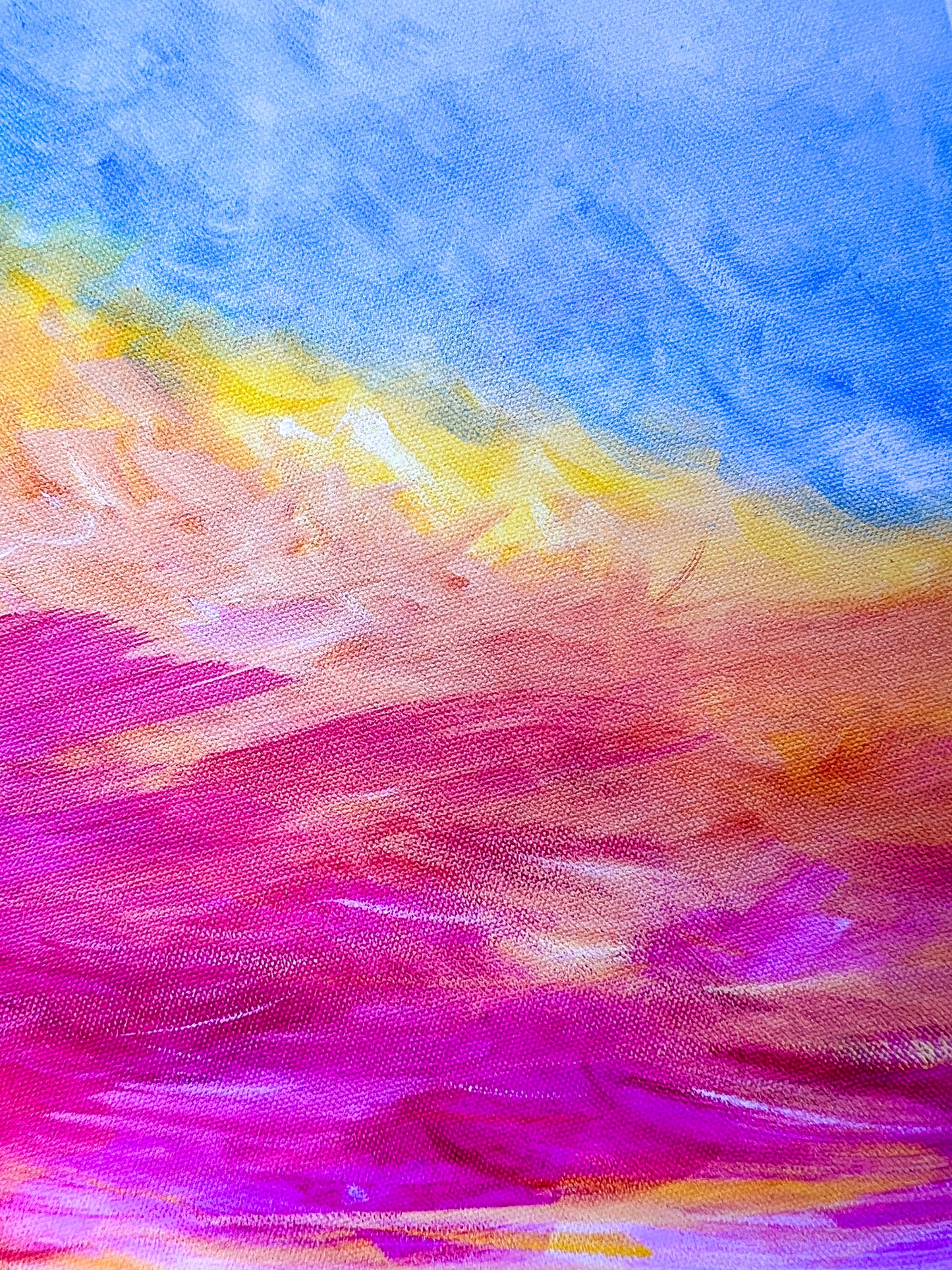 Sunrise in the  Fields Art Print