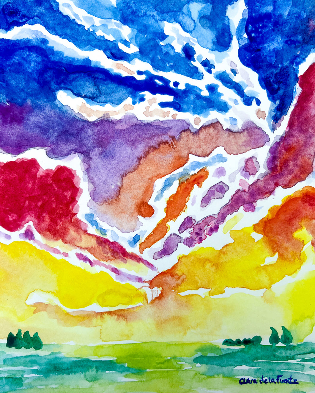 Bubble Clouds Art Print