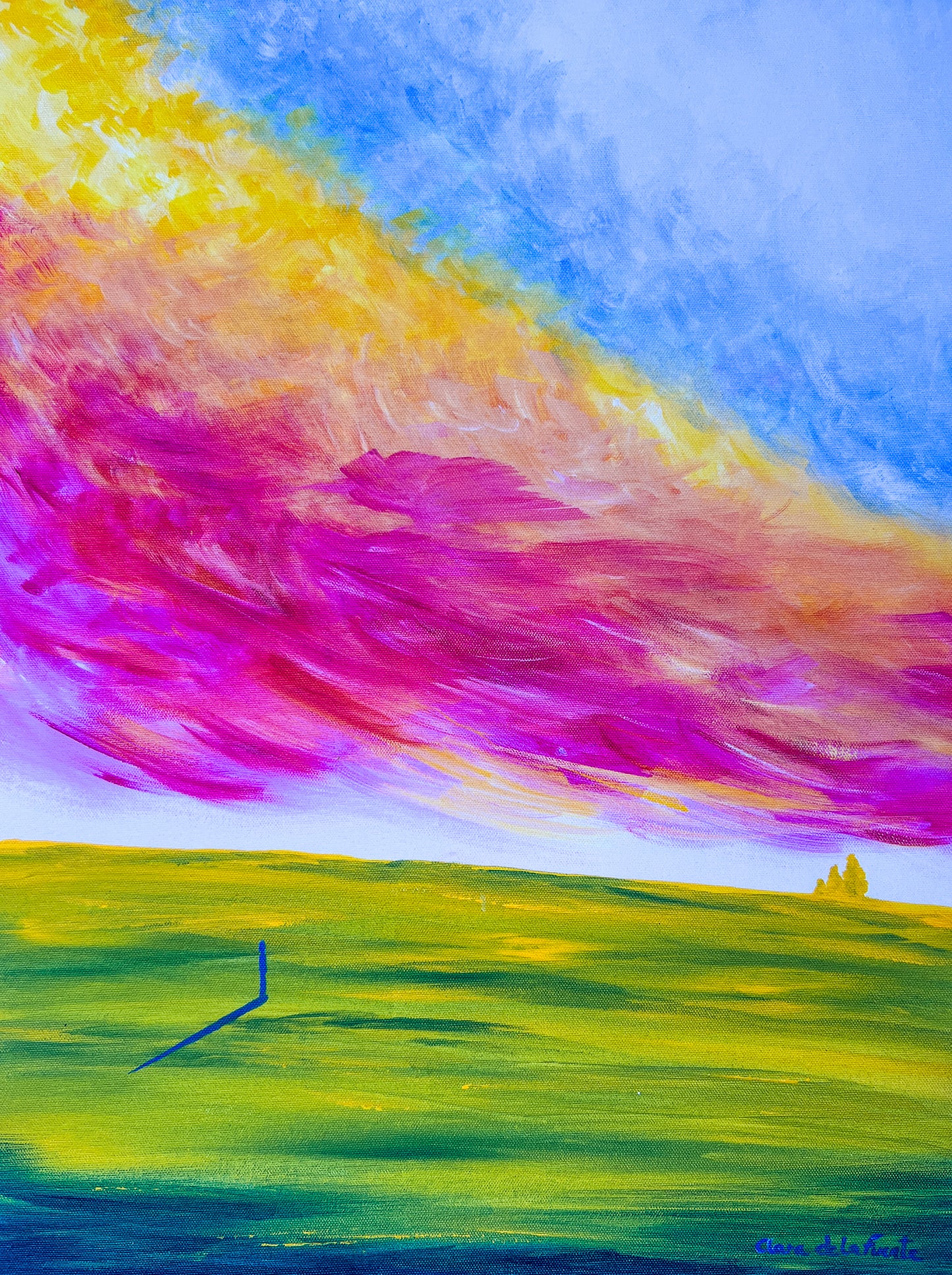 Sunrise in the  Fields Art Print