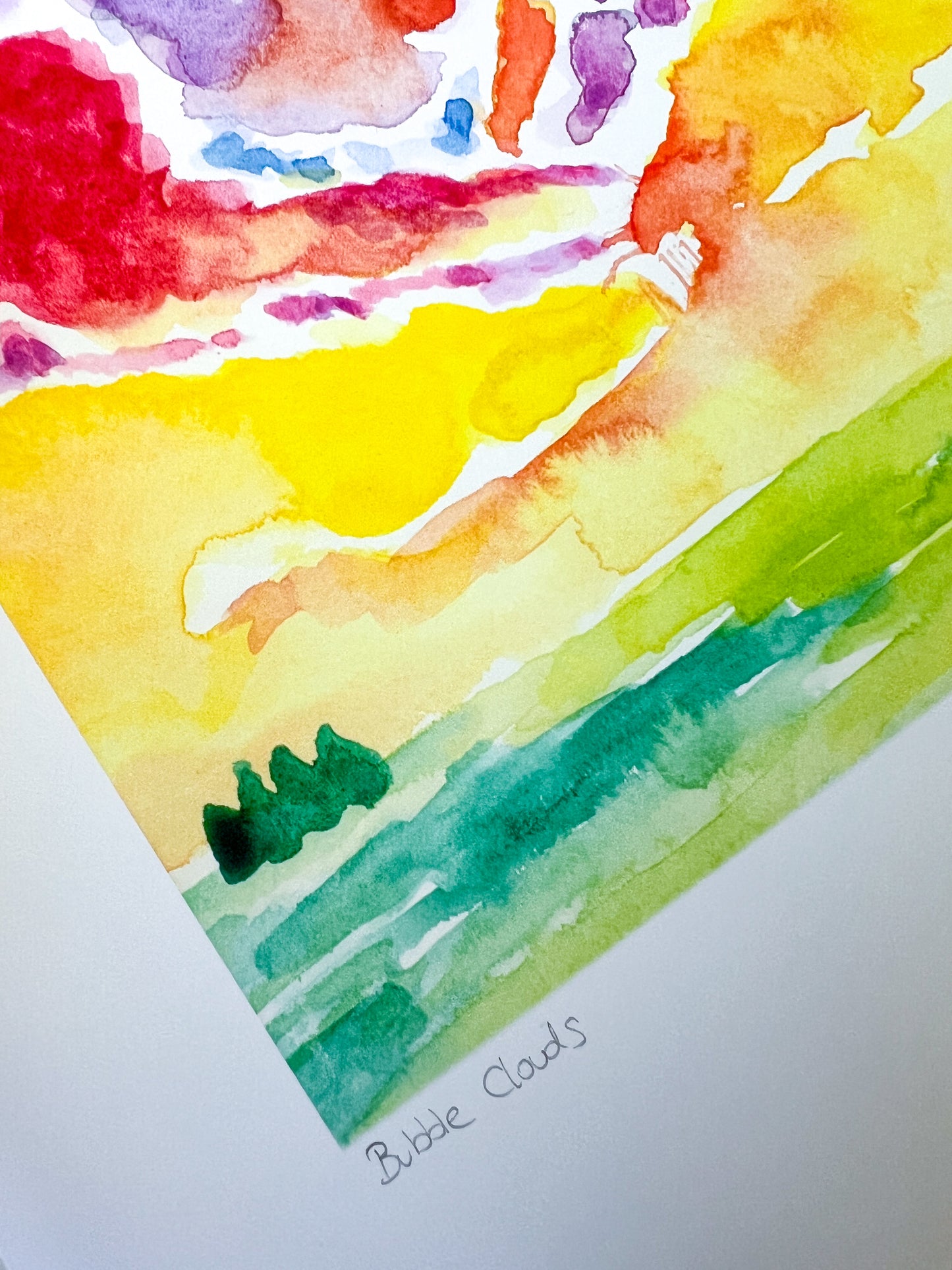 Bubble Clouds Art Print