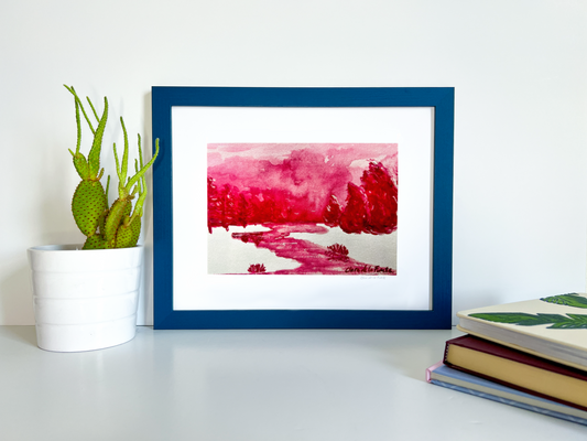 Crimson Creek Art Print