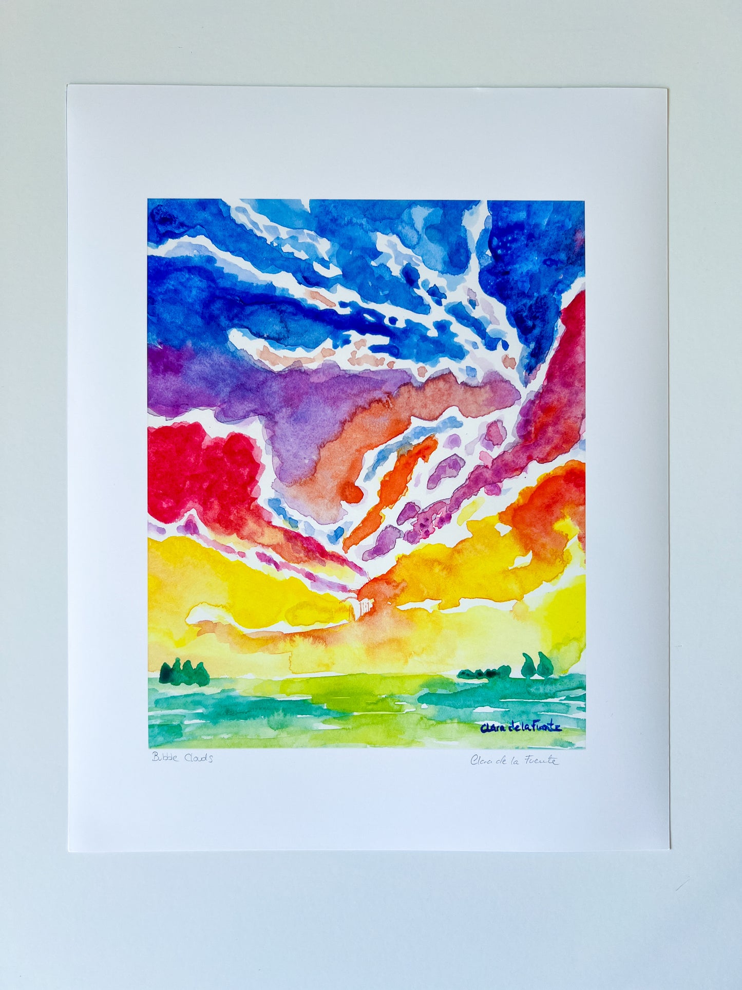 Bubble Clouds Art Print