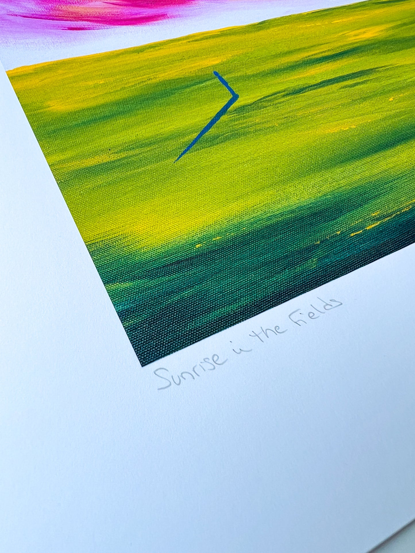 Sunrise in the  Fields Art Print