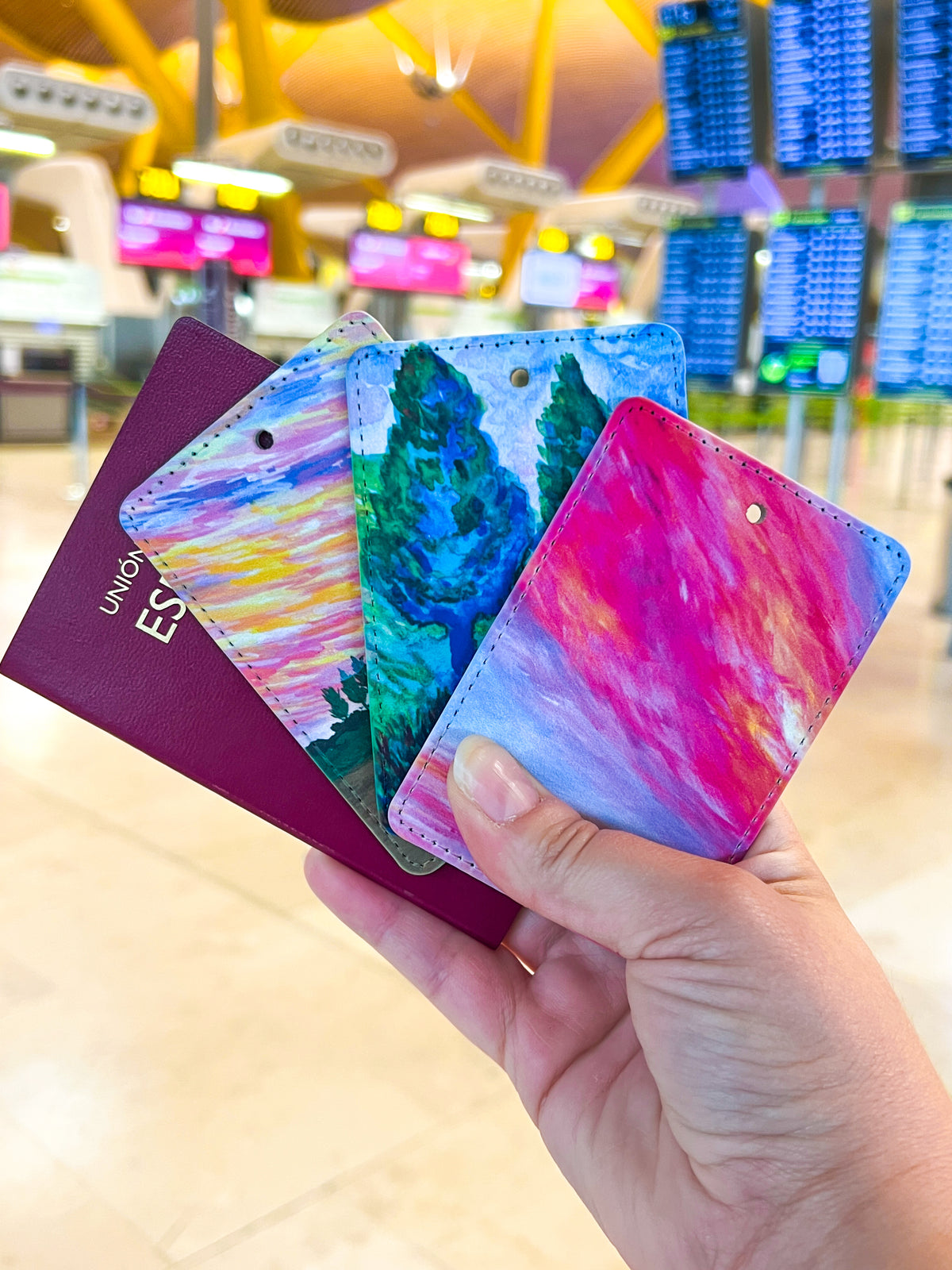 Flame Clouds Luggage Art Tag