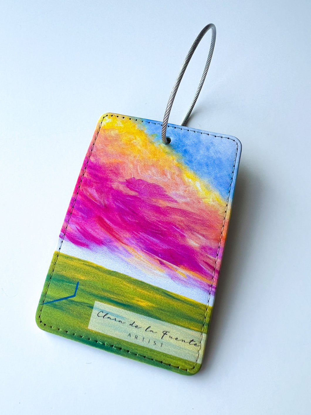 Sunrise in the Fields Luggage Art Tag