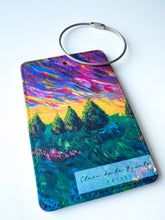 Load image into Gallery viewer, Purple Rain Luggage Art Tag
