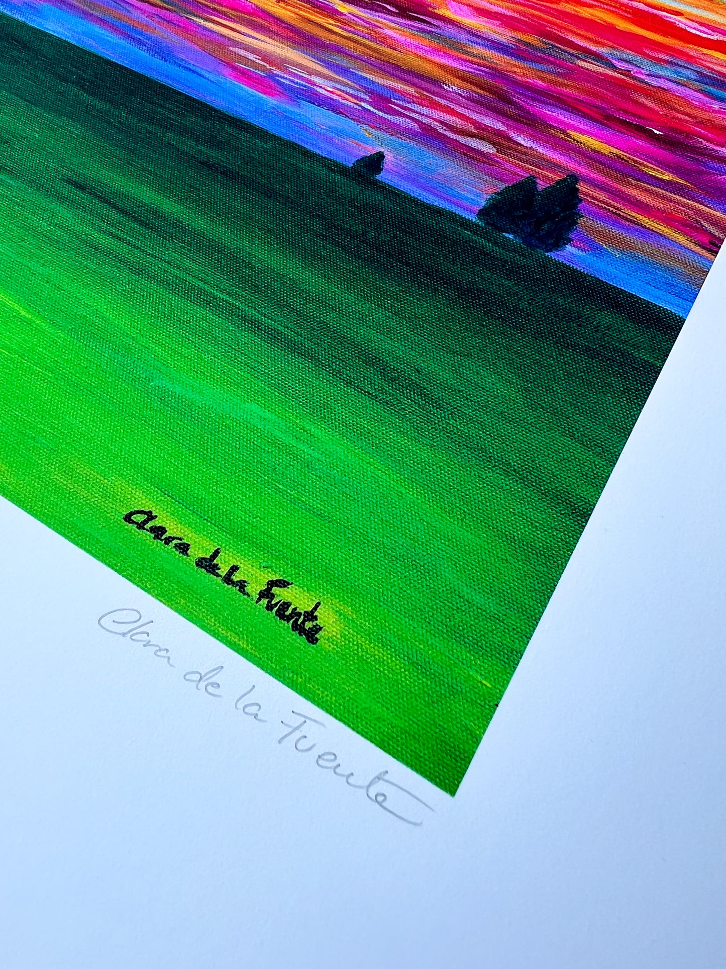 Sunset in the  Fields Art Print