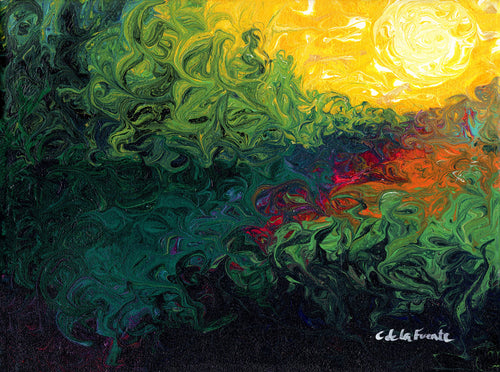 Amazonas amazon Landscape art print by Clara de la Fuente Artist 