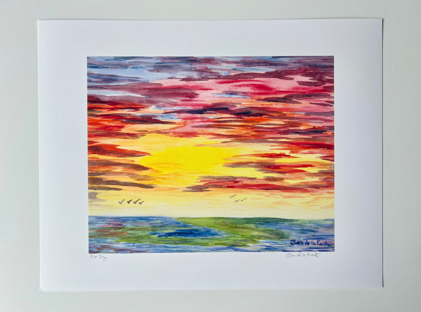 Fire Sky Art Print