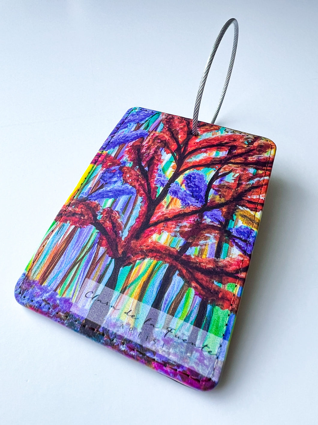 Whispering Woods Luggage Art Tag