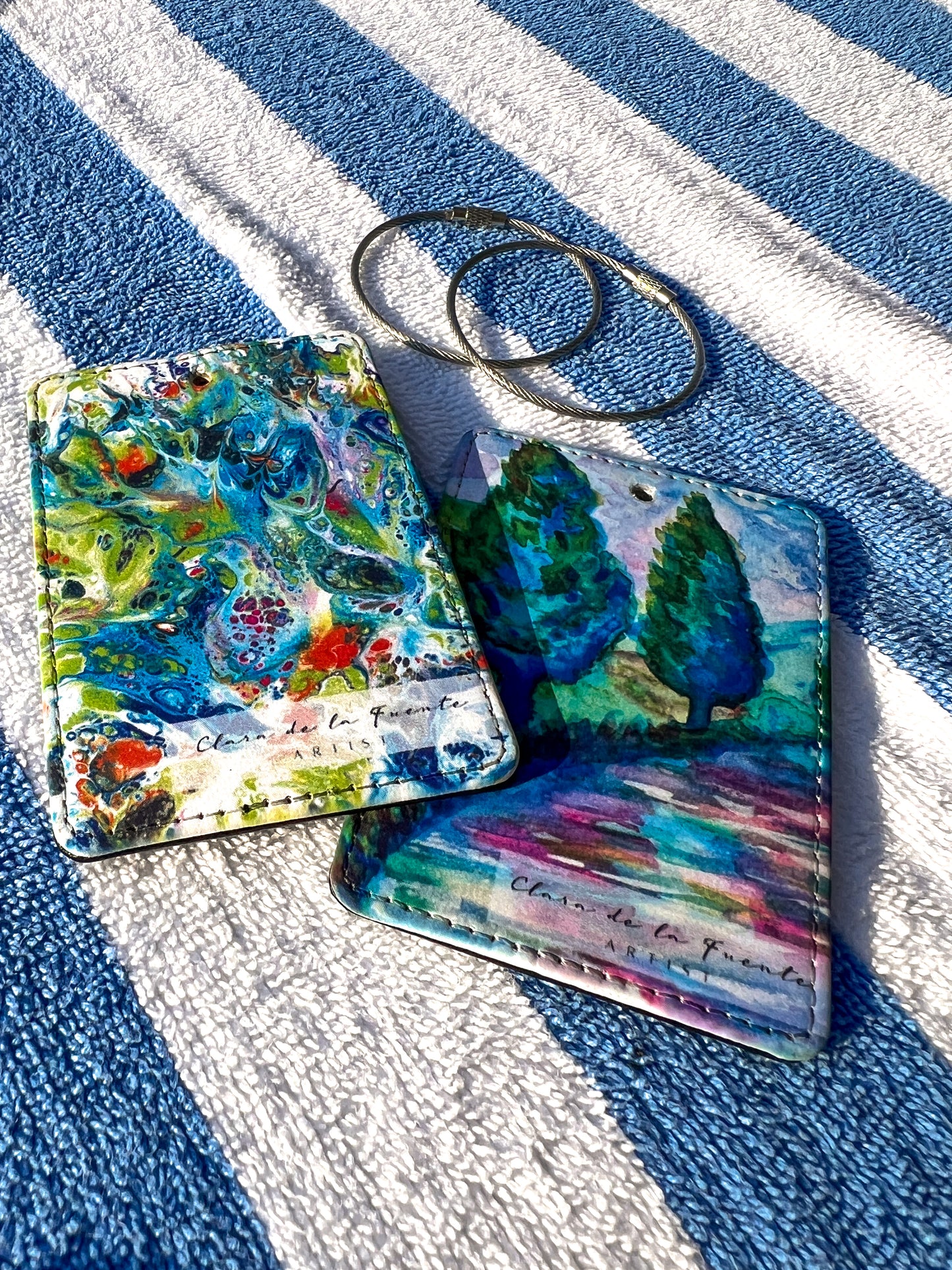 Butterflies Luggage Art Tag