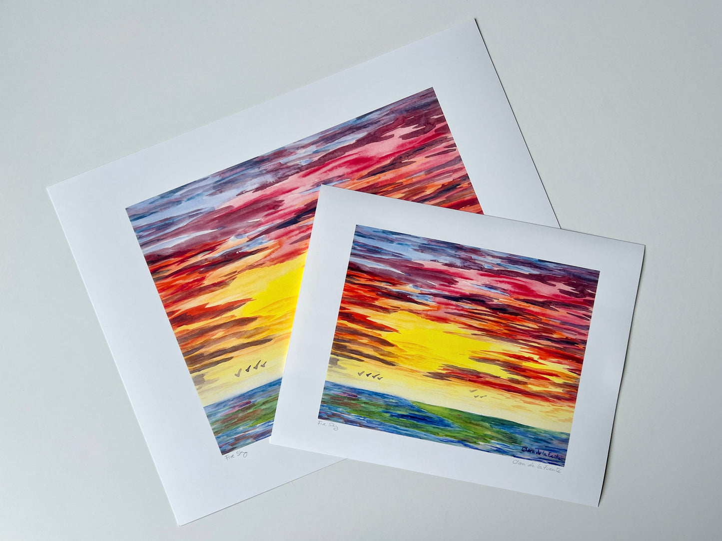 Fire Sky Art Print