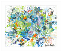 Load image into Gallery viewer, Butterflies Abstract Expressionist Landscape art print from Clara de la Fuente Artist
