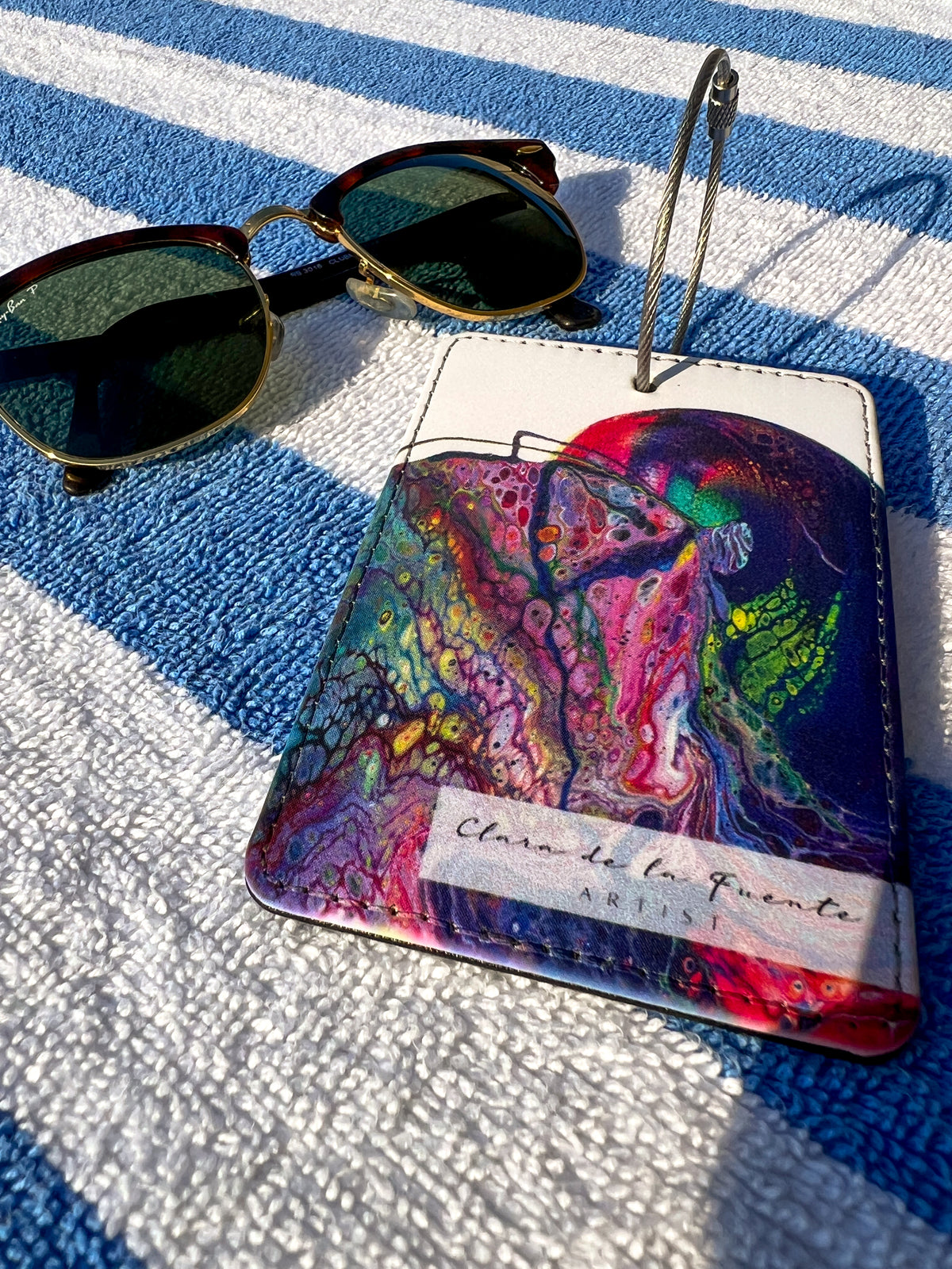 The Kiss Luggage Art Tag