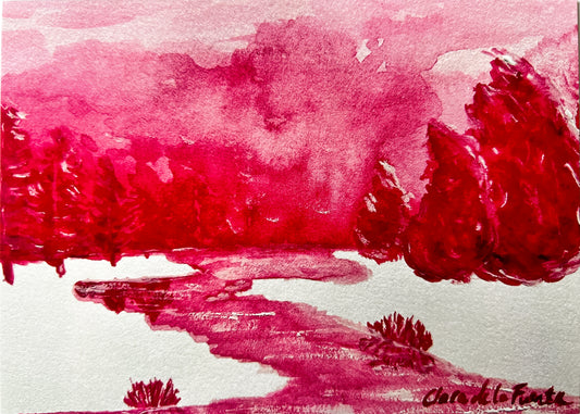 Crimson Creek Art Print