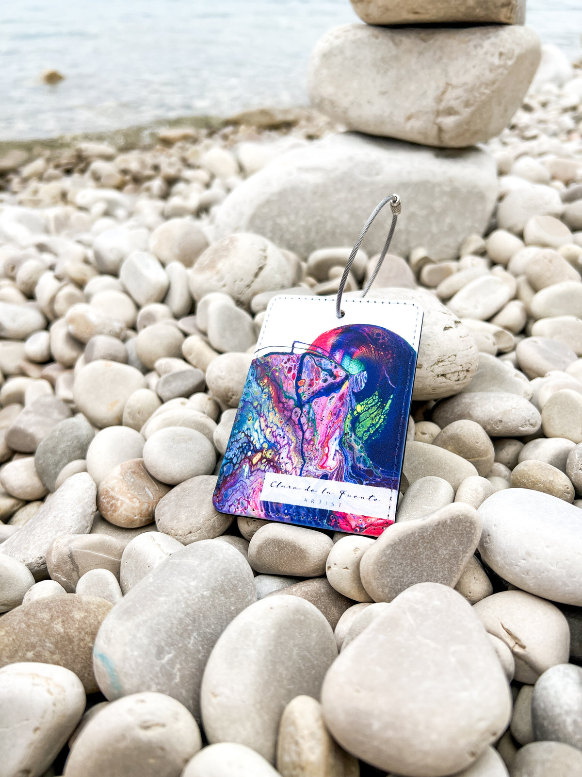 The Kiss Luggage Art Tag