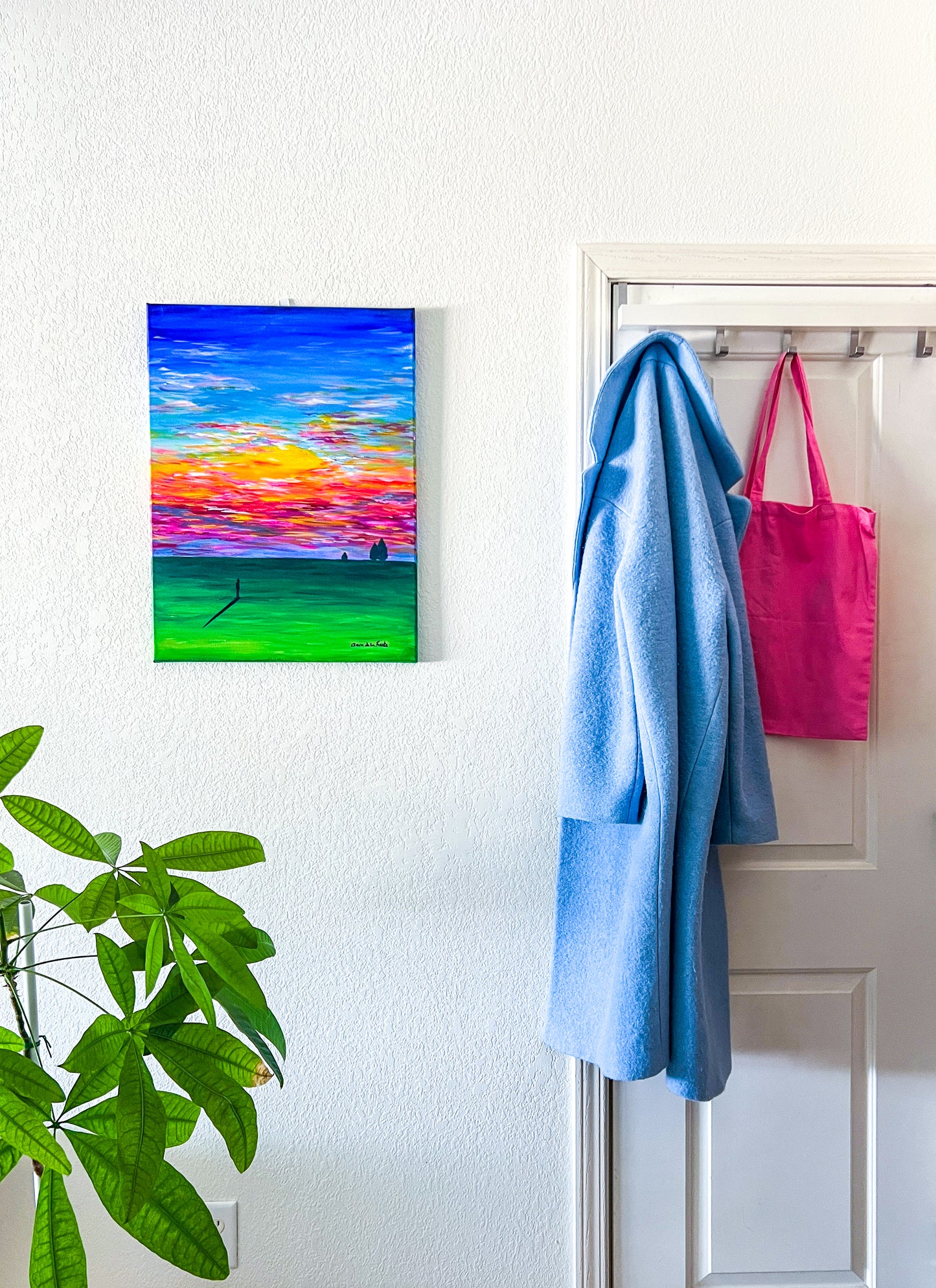 Sunset in the  Fields Art Print