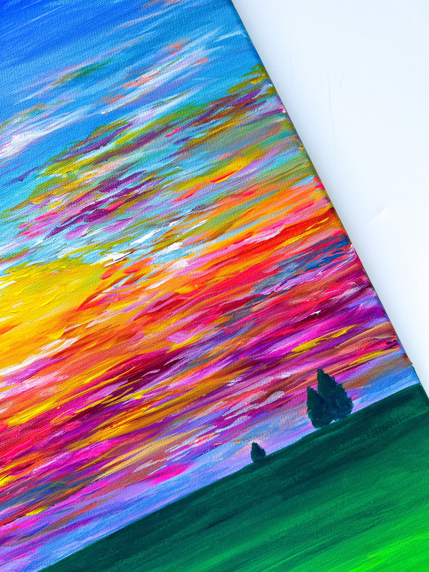 Sunset in the Fields