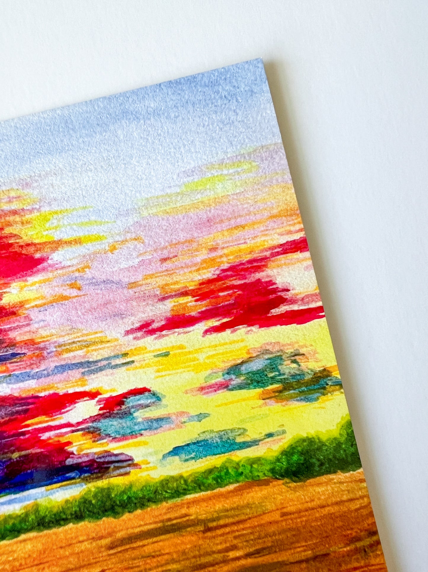 Sunset at Meadowbrook Park Art Print