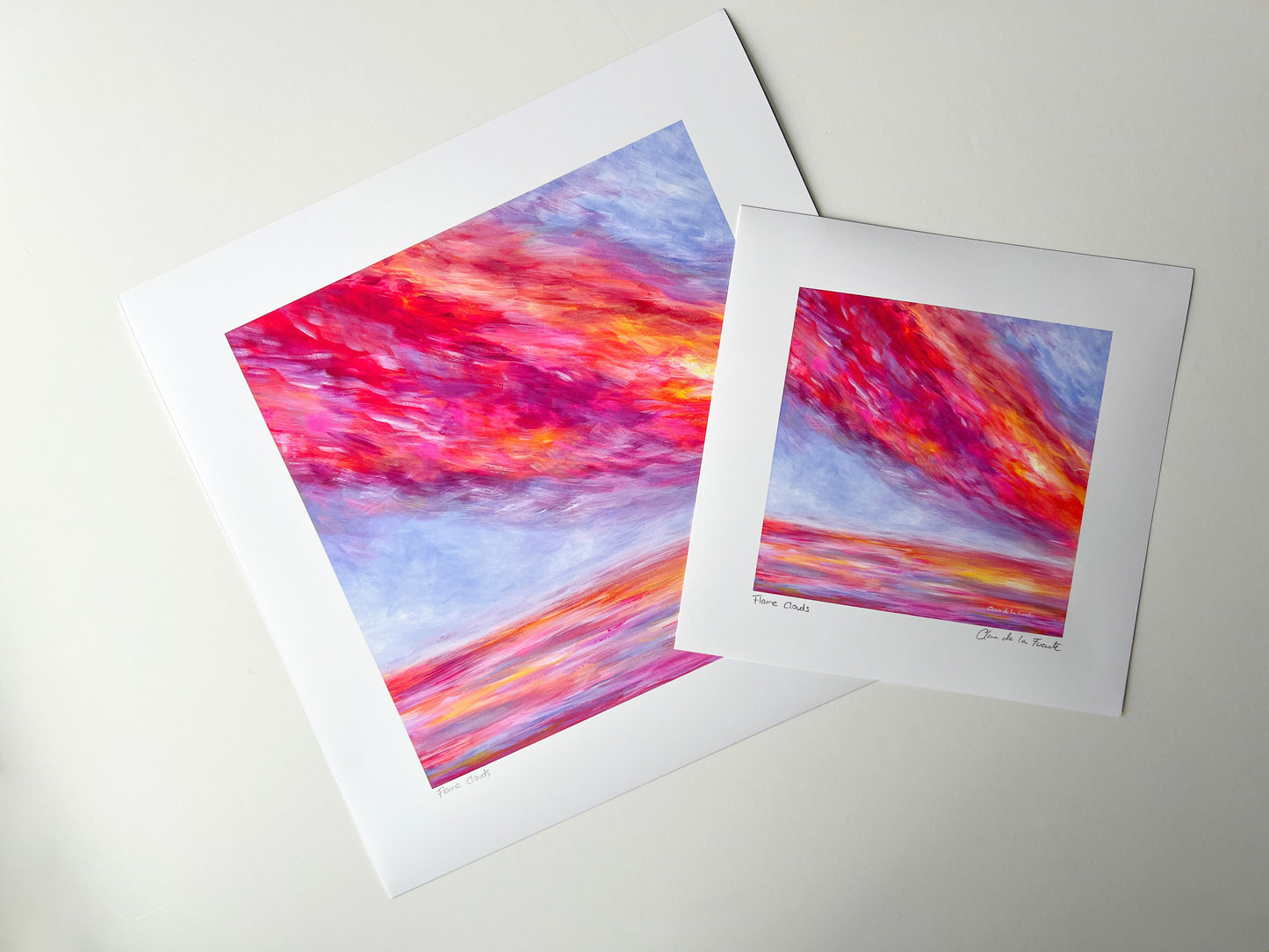 Flame Clouds Art Print