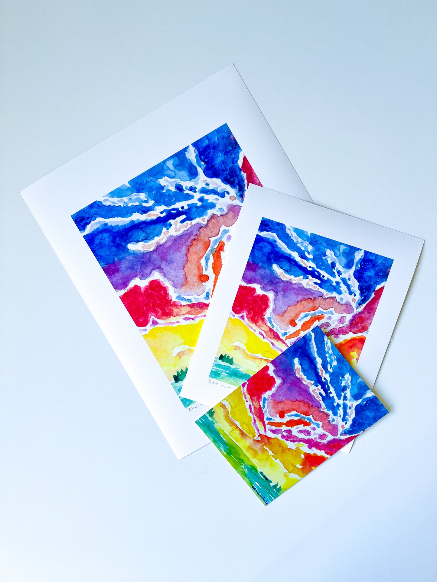 Bubble Clouds Art Print
