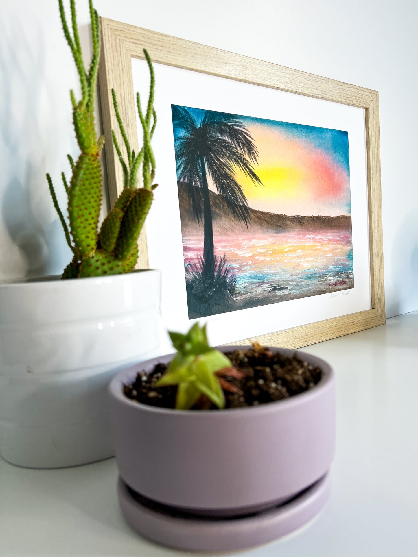 Sunset in Hawaii Art Print