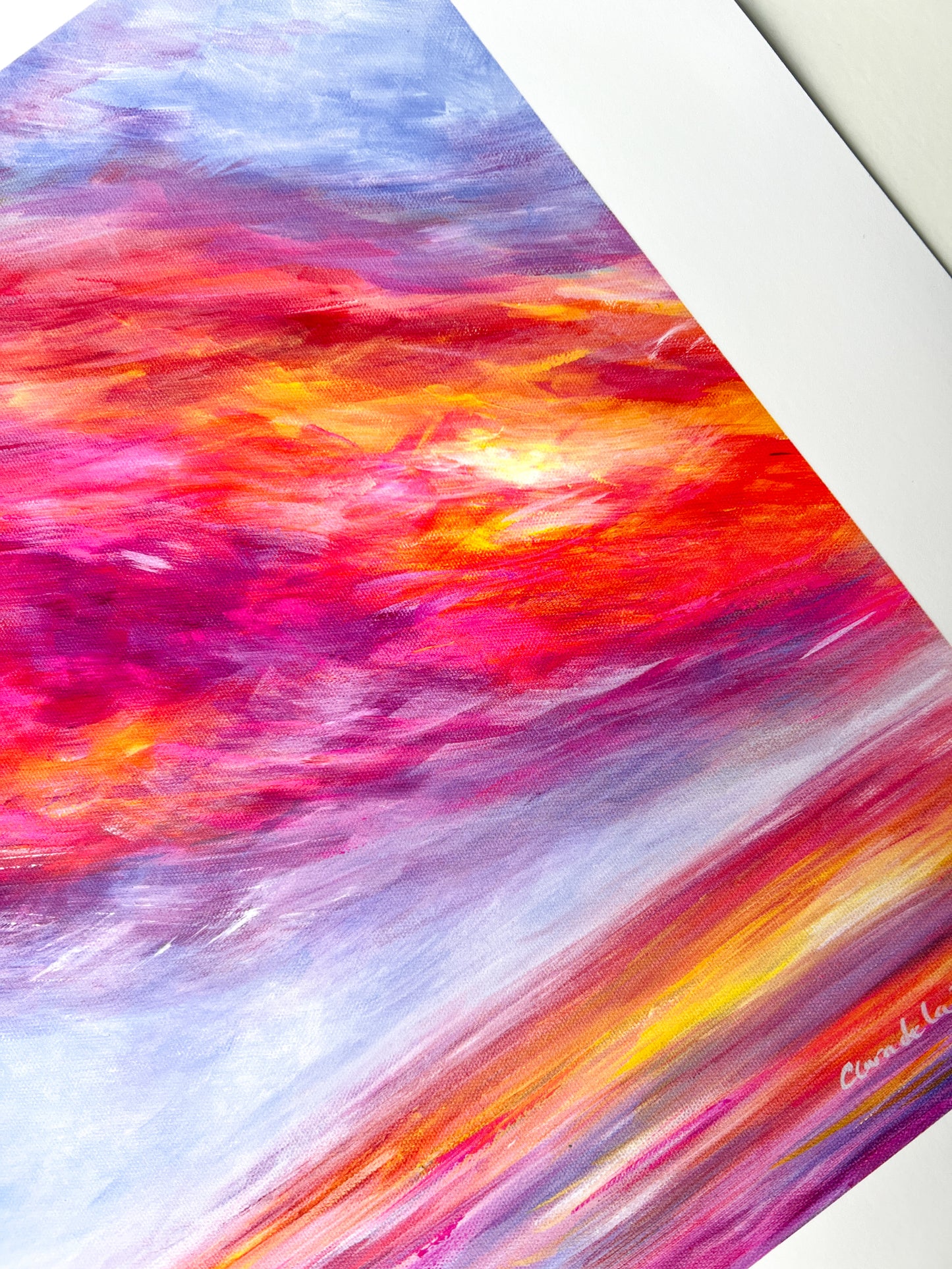 Flame Clouds Art Print