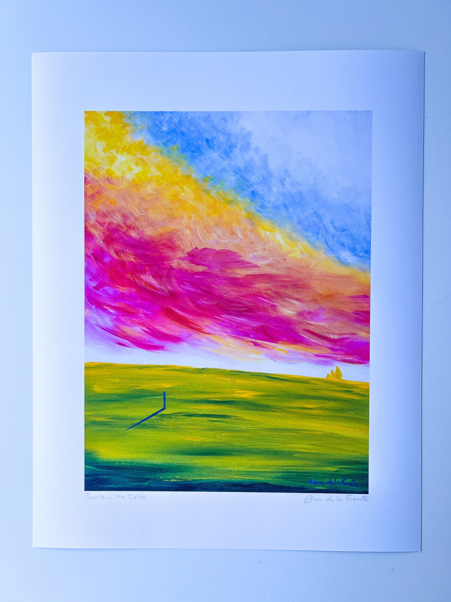 Sunrise in the  Fields Art Print