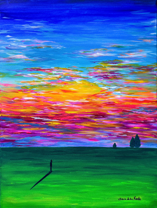 Sunset in the Fields