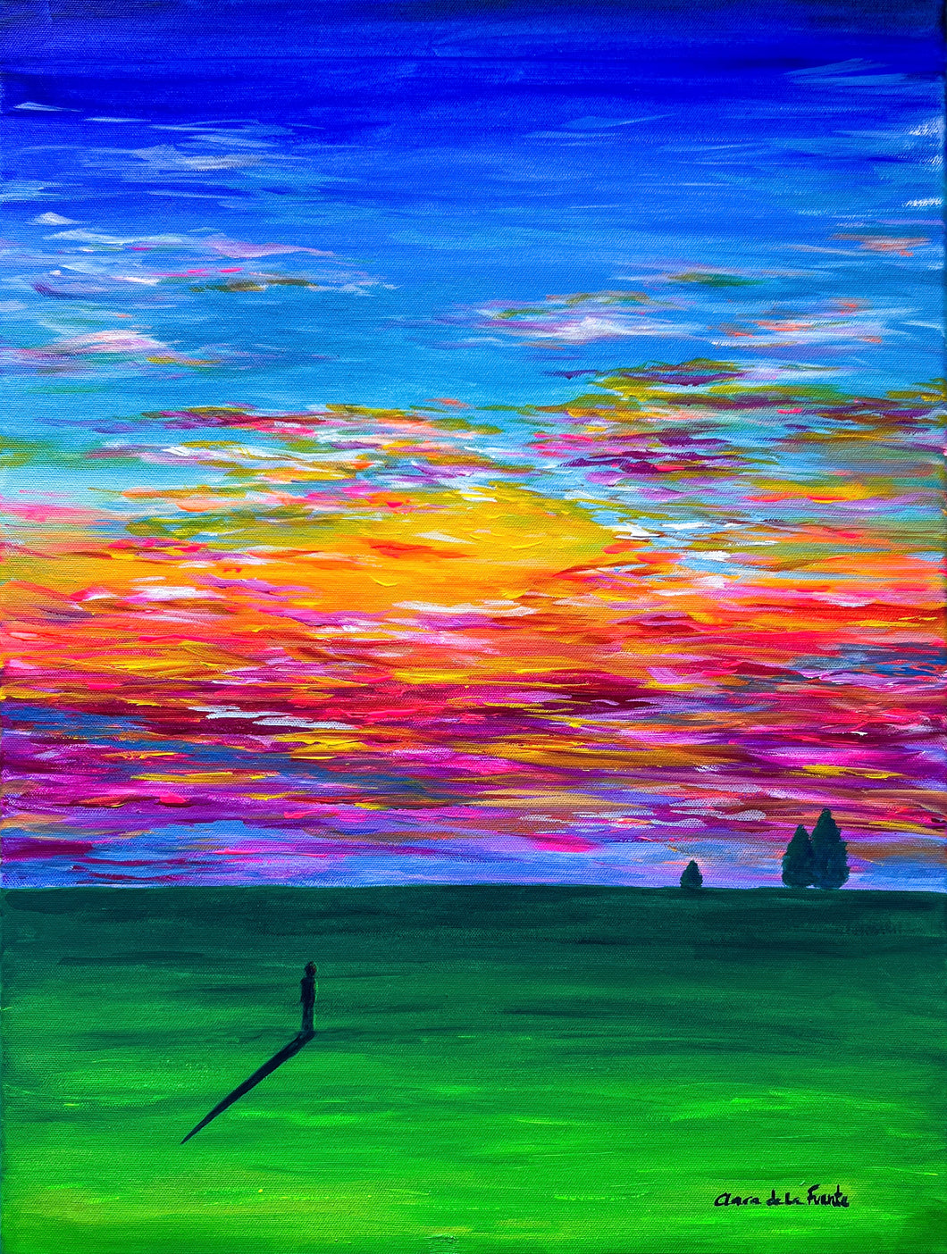 Sunset in the Fields