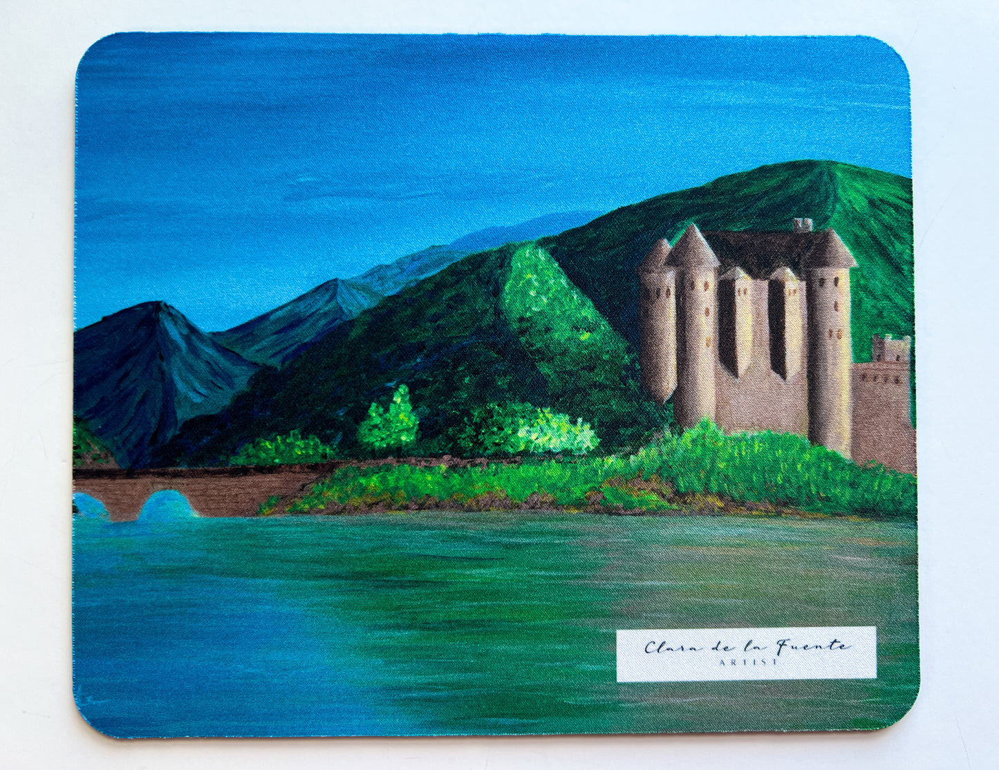 Scotland mousepad inspired in Scottish Eilean Donan castle 