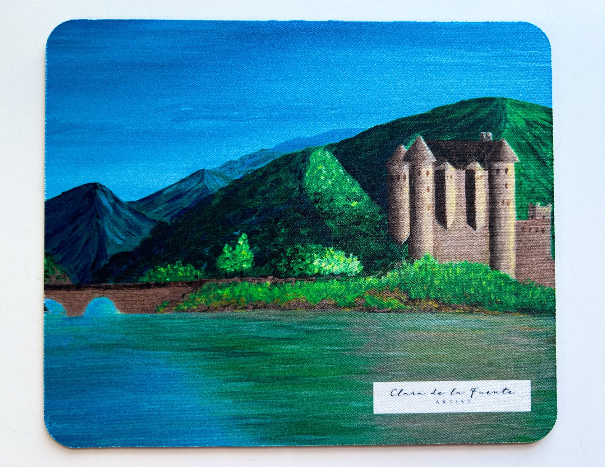 Scotland mousepad inspired in Scottish Eilean Donan castle 