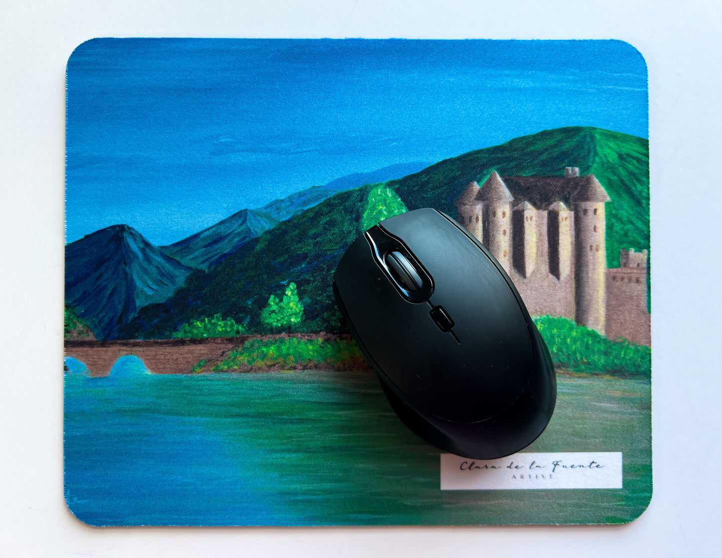 Scotland mousepad inspired in Scottish Eilean Donan castle 