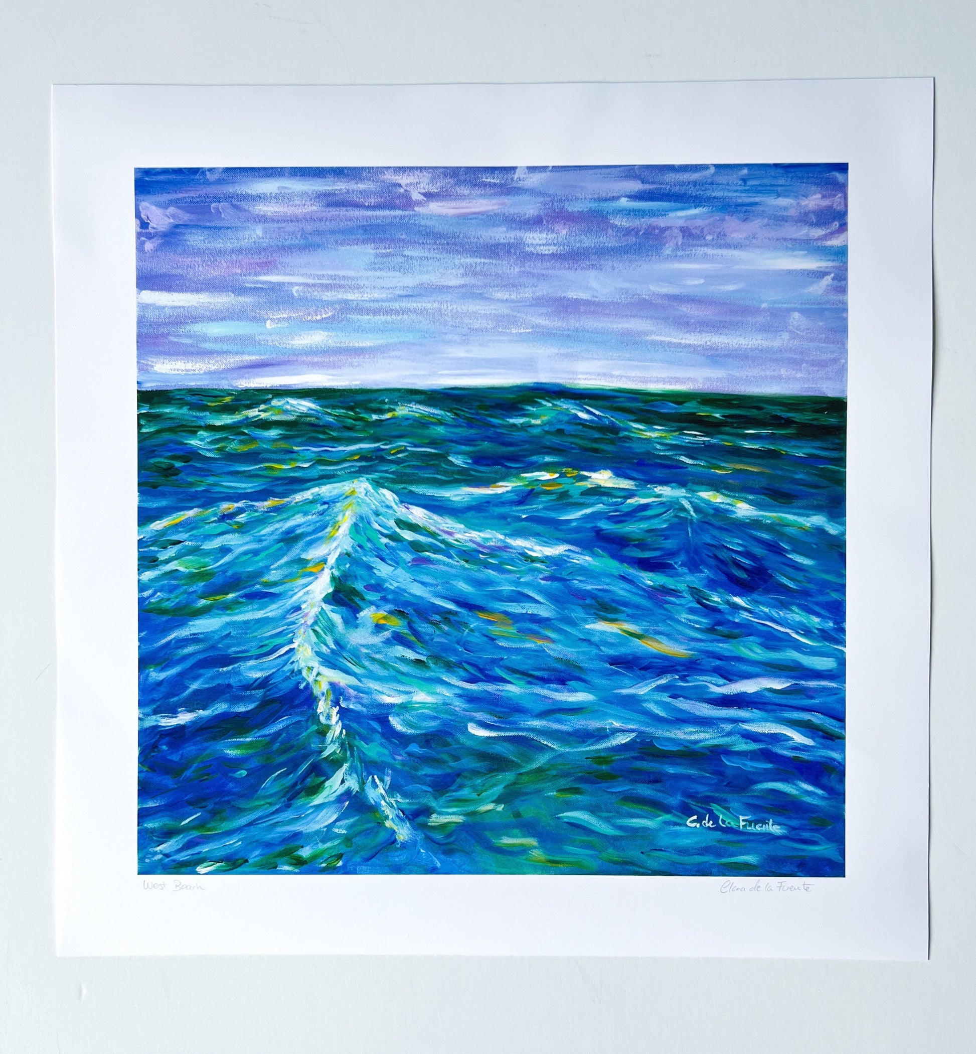 Seascape art print of West Beach in Indiana Dunes National Park during female solo trip