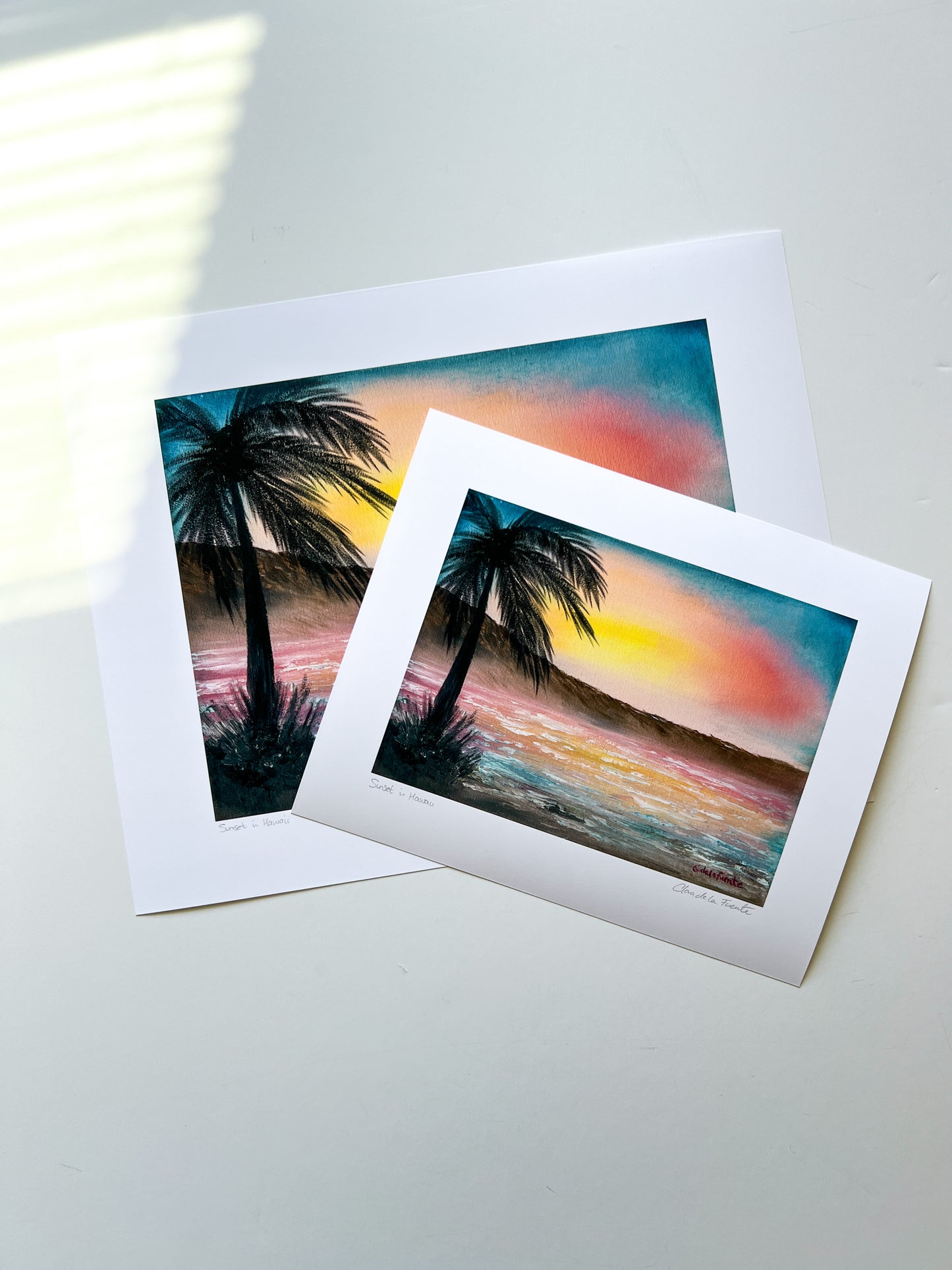 Sunset in Hawaii Art Print