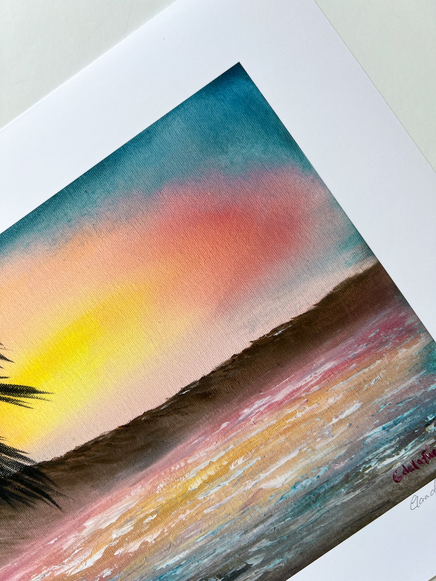 Sunset in Hawaii Art Print